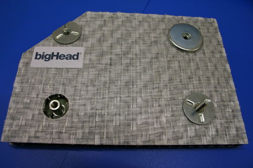 Inserto de metal - bigHead Bonding Fasteners - redondo / para panel sándwich