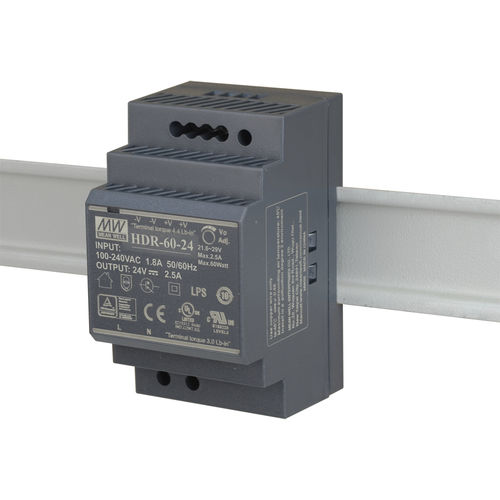 Alimentación eléctrica en riel DIN - DIS-H60-24 - D-Link® - AC/DC / para aplicaciones industriales