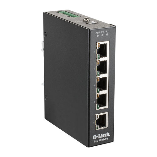 Conmutador Ethernet no administrable - DIS-100E-5W - D-Link® - 5 puertos / 10/100BaseT(X) / de nivel 2