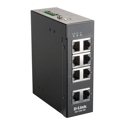Conmutador Ethernet no administrable - DIS-100E-8W - D-Link® - 8 puertos / 10/100BaseT(X) / de nivel 2