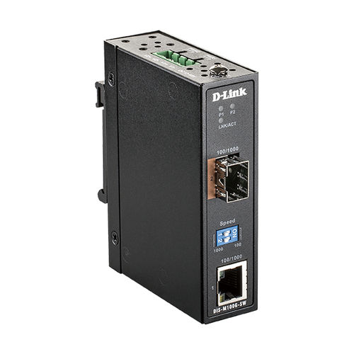Convertidor de medios - DIS-M100G-SW - D-Link® - de potencia / de temperatura / Ethernet