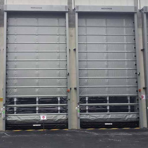 Puerta apilable - VL 3000 Enduro - NERGECO - acristalados / para exteriores / rápida