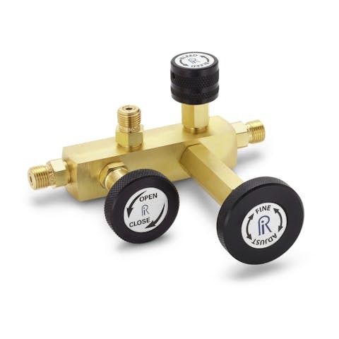 Manifold de calibración - QTCM - Ralston - de 2 vías / de acero inoxidable / de gas
