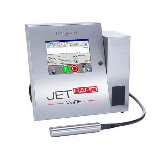 Máquina de marcado por chorro de tinta continuo - JET Rapid Wire - Leibinger - integrable / para tubos / para cables