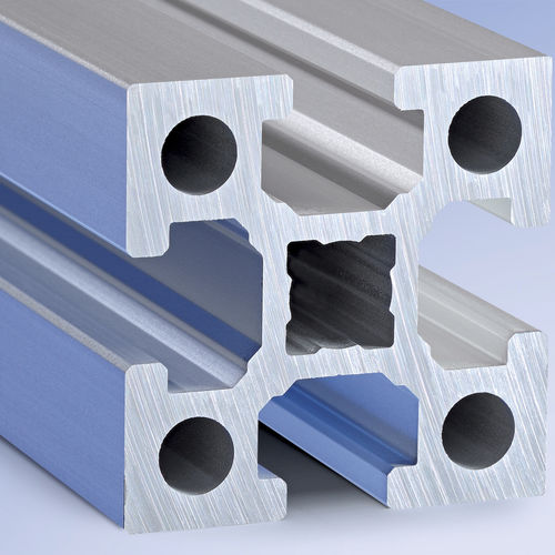 Perfil de aluminio - 60 series - Maschinenbau Kitz GmbH - de aluminio anodizado / ranurado / rectangular
