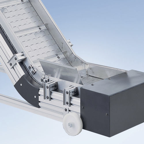 Transportador de cinta modular - KFS-P 2040.86 - Maschinenbau Kitz GmbH - inclinado / de transporte / modular