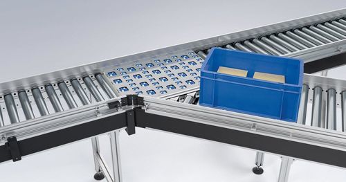 Transportador de rodillos - RBF 2000 - Maschinenbau Kitz GmbH - de rodillos motorizados / curvo / inclinado
