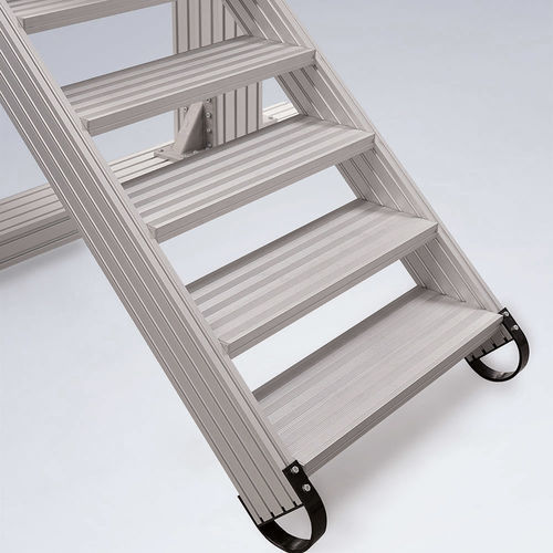 Escalera fija recta - Maschinenbau Kitz GmbH - de aluminio