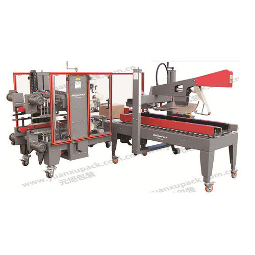 Formadora/cerradora de cajas automática - Yuanxu Packing(shanghai) Machinery Co., LTD - cinta adhesiva