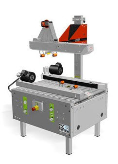 Precintadora de cajas de cartón de doble solapa - T-55 series - Soco System - cinta adhesiva