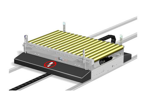 Carro de transferencia sobre railes para palés - 10 m/min, max. 1 500 kg - Soco System