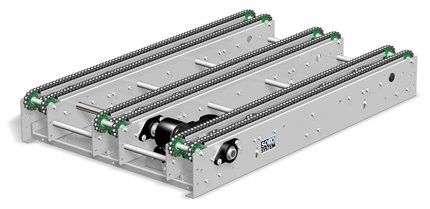 Transportador con cadena - Soco System - horizontal / de transporte / para palés