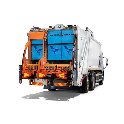 Volteador de contenedores de basura hidráulico - OmniDEL Triple - Dennis Eagle