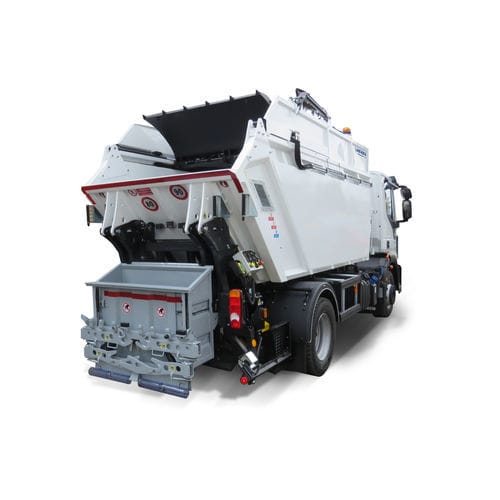 Camión de basura carga trasera - ORUS Plus - Dennis Eagle - eléctrico / con remolque volquete