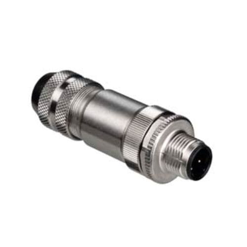 Conector de datos - S GB-M12-8A-M-SK - Leuze - cilíndrico / de tornillo / de corriente