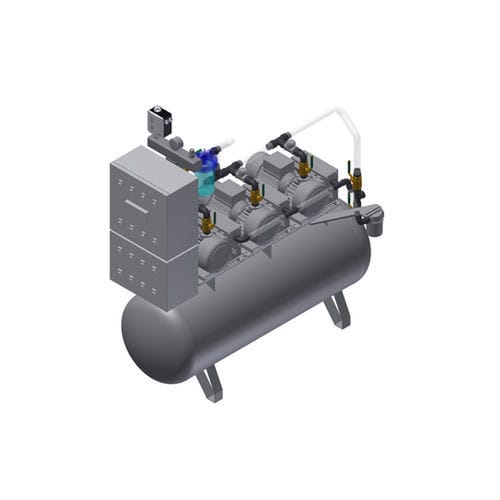 Grupo de vacío lubricado - MEDEVICE 3×28  - Srl - para uso médico / vertical