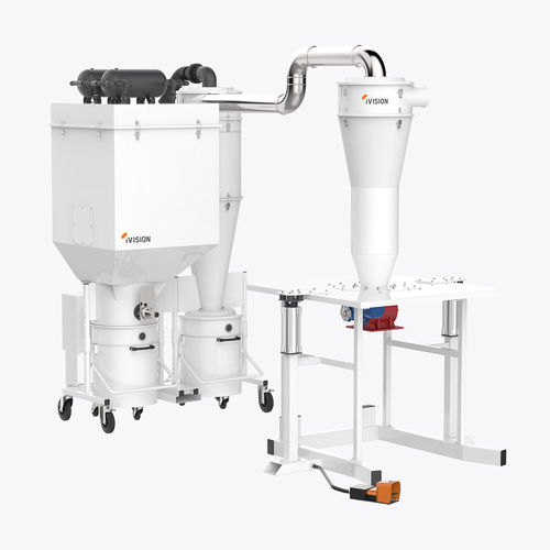 Aspirador industrial - iV CUSTOM SAND - iVision Vacuum - de virutas / trifásico / sobre ruedas