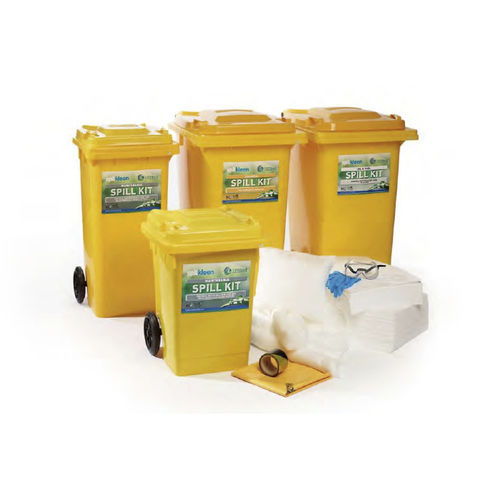 Cubo de basura de plástico - SK series - Fosse Liquitrol - para residuos líquidos / con tapa / con 2 ruedas