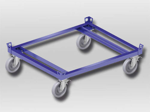 Carretilla de transporte - JUNG Hebe- und Transporttechnik GmbH - con estantes / para cubetas según norma europea / con paleta