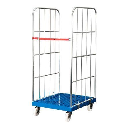Roll-container multiusos - RBX - GEBHARDT Logistic Solutions GmbH - 2 paneles / con base de plástico / de malla metálica