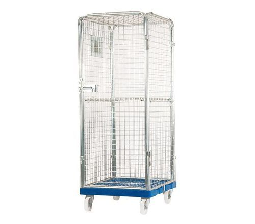 Roll-container multiusos - Secutec - GEBHARDT Logistic Solutions GmbH - 4 paneles / con cierre / con base de plástico