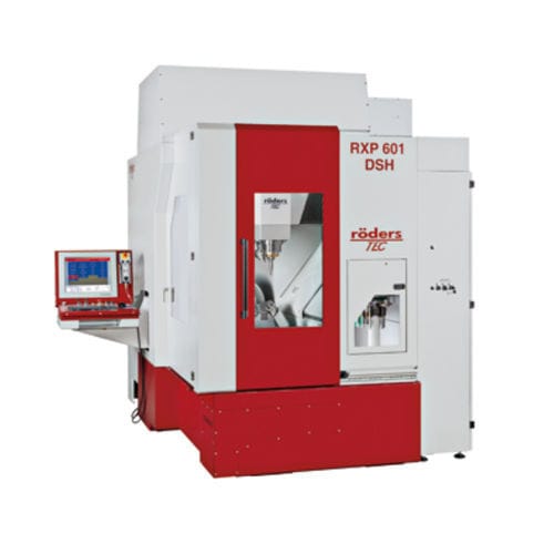 Centro de mecanizado CNC 5 ejes - RXP601DSH - Roeders - vertical / HSK-E50 / de accionamiento directo