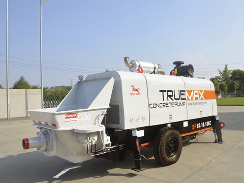 Bomba para hormigón montada en remolque - SP80.18.186D - Hangzhou Truemax Machinery & Equipment Cp.,Ltd - para obra / de pistón