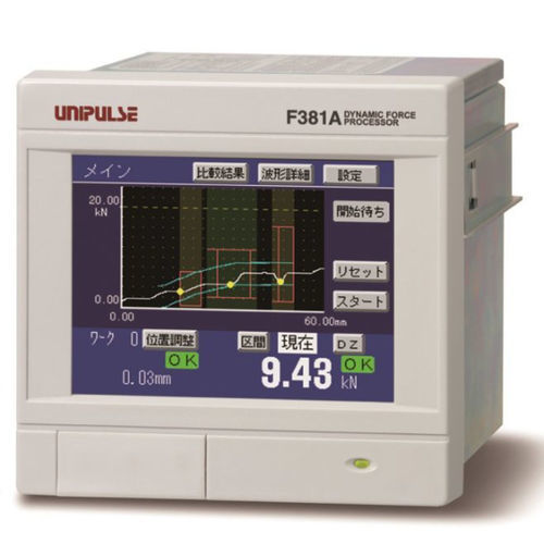 Indicador de carga - F381A - UNIPULSE Corporation - de par / de presión / con pantalla táctil