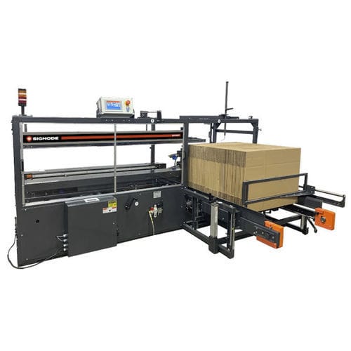 Formadora de cajas automática - CF-50T - SIGNODE - cinta adhesiva / cierre por la parte inferior / con gran cadencia de trabajo