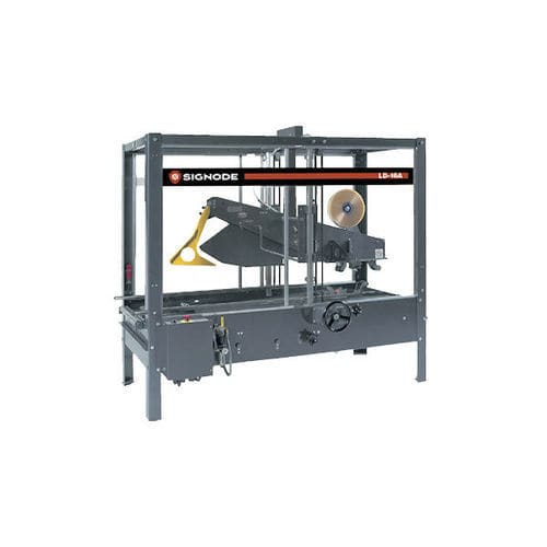 Precintadora de cajas de cartón con cuatro solapas - LD-16A - SIGNODE - cinta adhesiva / totalmente automática