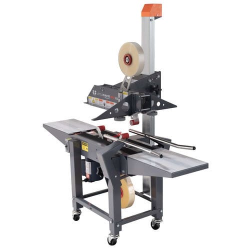 Precintadora de cajas de cartón con cuatro solapas - LD-7 - SIGNODE - cinta adhesiva / semiautomática