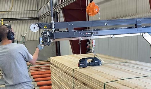 Alimentador neumático - SIGNODE - horizontal / para palés / para flejadora