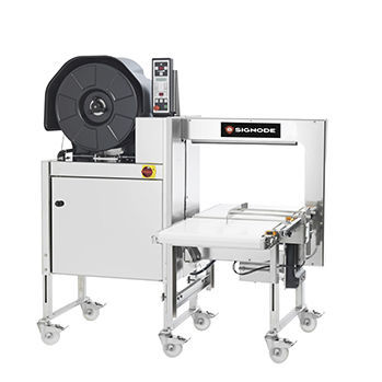 Flejadora automática - SGP Series - SIGNODE - para pescado / para cintas de flejado de plástico / para la industria alimentaria