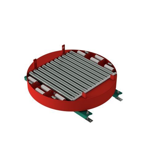 Mesa giratoria eléctrica - PROCON P600 - project Automation & Engineering GmbH - para transportador / con transportador de rodillos / de alta eficacia
