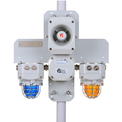 Difusor de alarma sonora para zona peligrosa - D2xC4 - E2S Warning Signals - con avisador luminoso de LED / con avisador luminoso de xenón / de bocina
