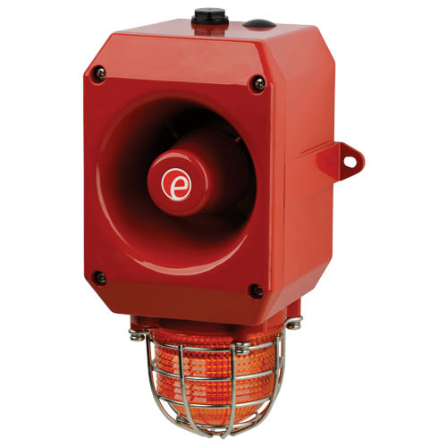 Difusor de alarma sonora con avisador luminoso de LED - IS-DL105L - E2S Warning Signals - con luz de señalización / de seguridad intrínseca