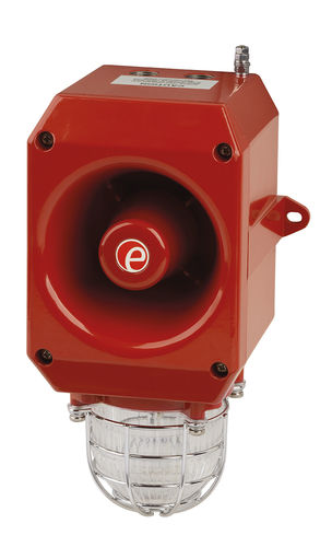 Difusor de alarma sonora con avisador luminoso de xenón - D2xC1X05 - E2S Warning Signals - con luz de señalización / antideflagrante
