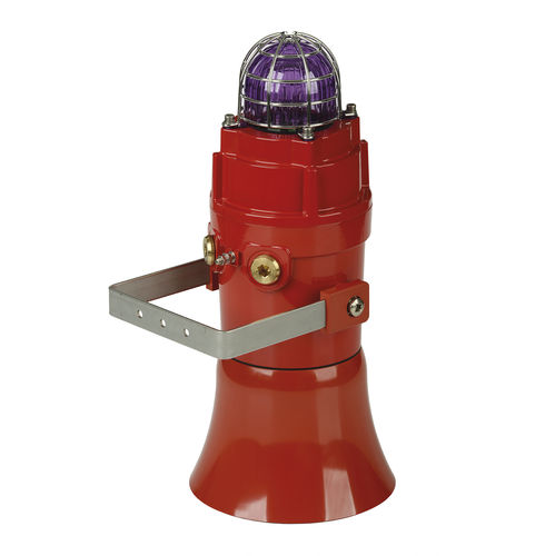 Difusor de alarma sonora con avisador luminoso de xenón - D1xC1X10F - E2S Warning Signals - con luz de señalización / antideflagrante / IP66