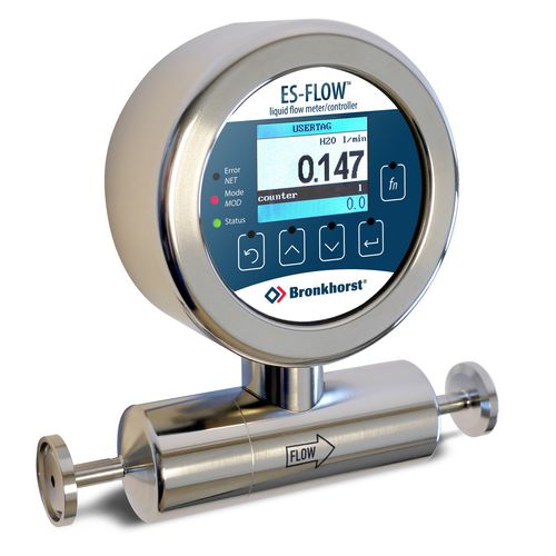Caudalímetro por ultrasonidos - ES-FLOW&trade; - Bronkhorst - volumétrico / para líquido / de acero inoxidable
