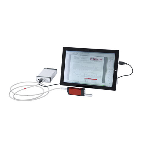 Aparato de medición de rugosidad - DH-8/App - DIAVITE - con contacto / de efecto hall / portátil