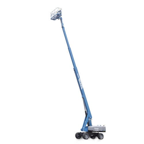 Cesta telescópica híbrida - S®-85 XC™ FE - Genie - con ruedas / autopropulsada / para obra