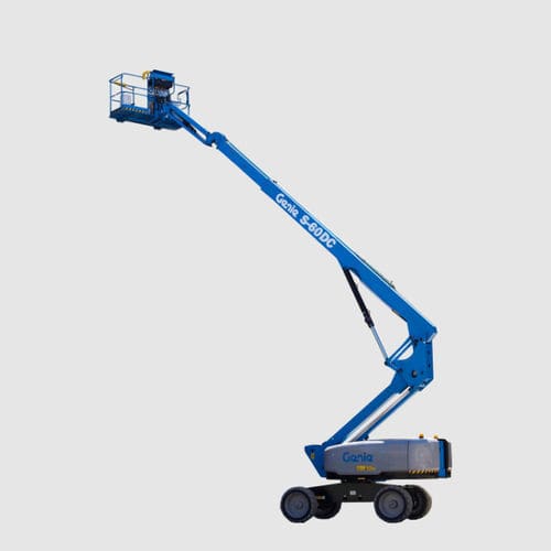 Cesta telescópica con ruedas - S®-60 DC - Genie - eléctrica / hidráulica / diésel