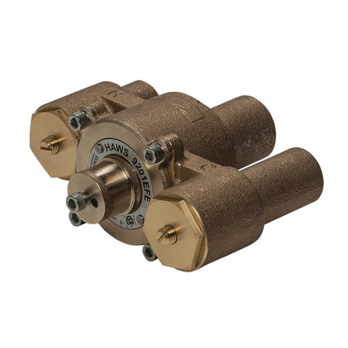 Válvula termostática de regulación de temperatura - 9201EFE AXION® - Haws AG - Headquarters for Europe, Middle East and - de latón / para agua / de 3 vías