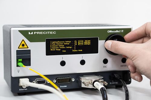 Sensor interferométrico infrarrojo - CHRocodile 2 IT series - PRECITEC OPTRONIK - para medición del espesor / sin contacto