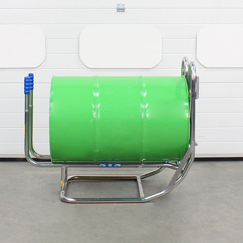 Elevador para barriles manual - DCR02 - STS - Bespoke Handling Equipment - de control manual / de acero inoxidable / montado en carretilla elevadora