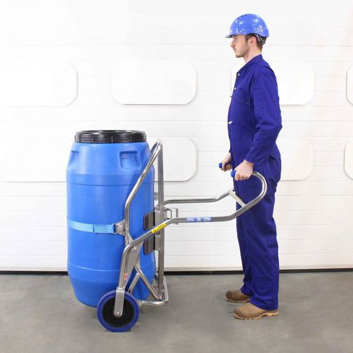 Elevador para barriles manual - DTC02 - STS - Bespoke Handling Equipment - portátil / con asidero / de acero inoxidable