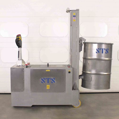 Elevador para barriles eléctrico - DPC01-R500-SS - STS - Bespoke Handling Equipment - con batería / con contrapeso / con asidero