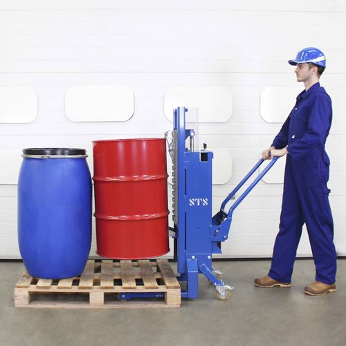 Elevador para barriles manual - DTP06-R500 - STS - Bespoke Handling Equipment - hidráulico / con gancho / con gancho