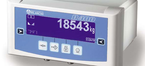 Terminal de pesaje con visualizador gráfico LCD - D400  - Soc Coop Bilanciai - en rack / benchtop / estanco al polvo