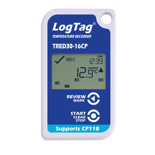 Data logger de temperatura - TRED30-16 - Logtag - con pantalla LCD / para almacenamiento / continuo